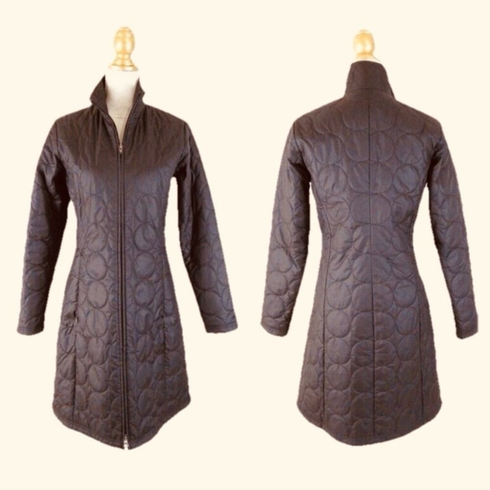 Patagonia Coat Woman S-S MOR Circle Quilted Long Zip Up Jacket